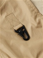 Moncler Grenoble - Combal Logo-Appliquéd Alcantara®-Trimmed Layered Ripstop Jacket - Neutrals