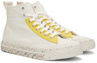 Diesel Off-White & Yellow Athos Sneakers