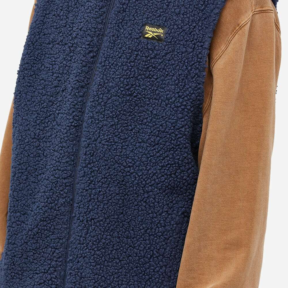 Reebok Men's Cord Sherpa Vest in Vector Navy