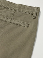 FRAME - The Straight Cotton-Twill Chinos - Green
