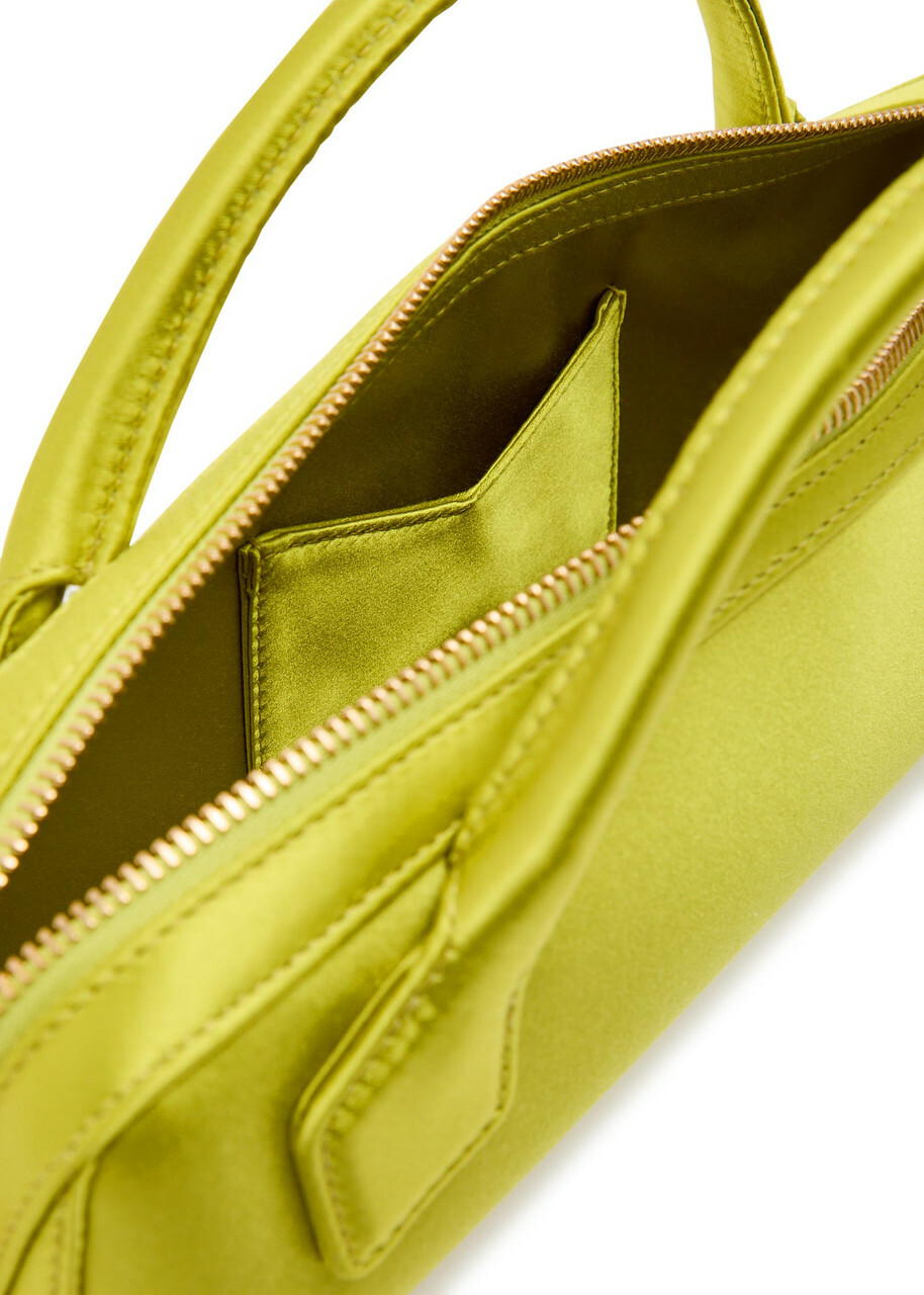 Alaïa Le Teckel Satin Clutch - Lime - One Size