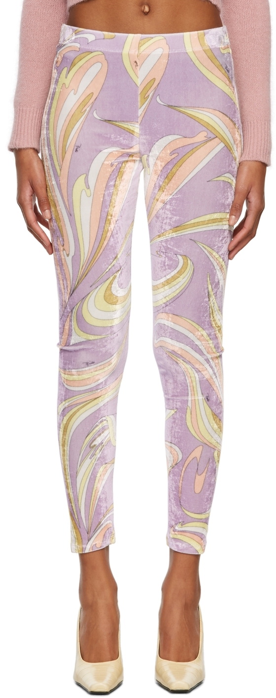 PUCCI Printed stretch stirrup leggings
