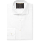 Favourbrook - Slim-Fit Cutaway-Collar Slub Linen Shirt - White