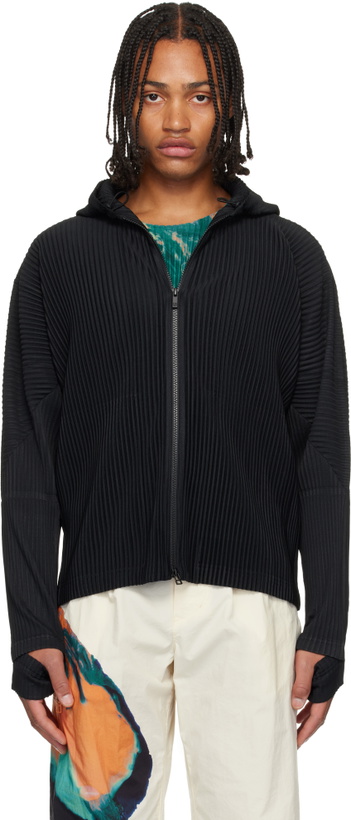 Photo: HOMME PLISSÉ ISSEY MIYAKE Black Monthly Color July Hoodie