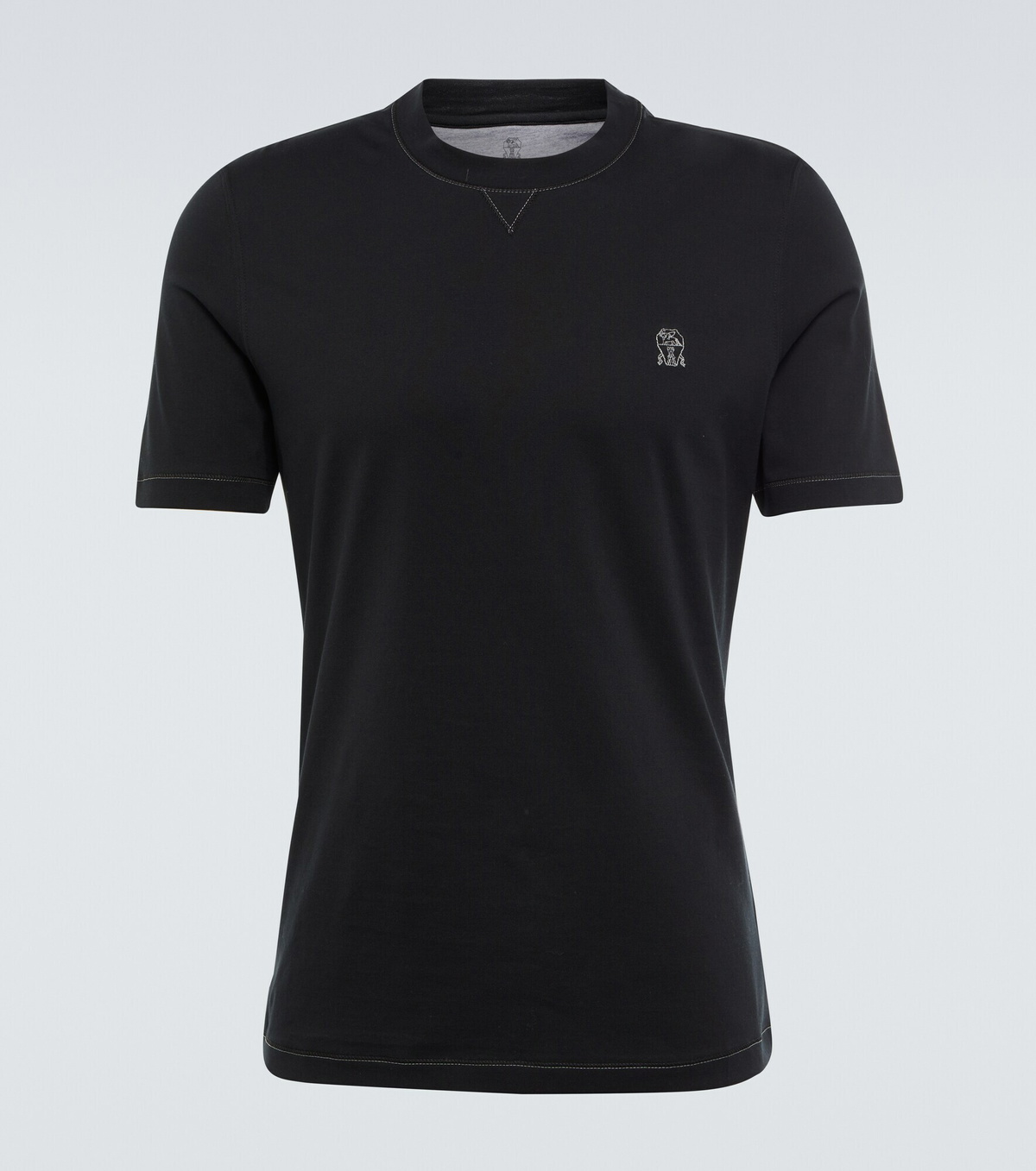 Brunello Cucinelli - Logo cotton jersey T-shirt Brunello Cucinelli