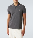 Moncler Logo cotton piqué polo shirt
