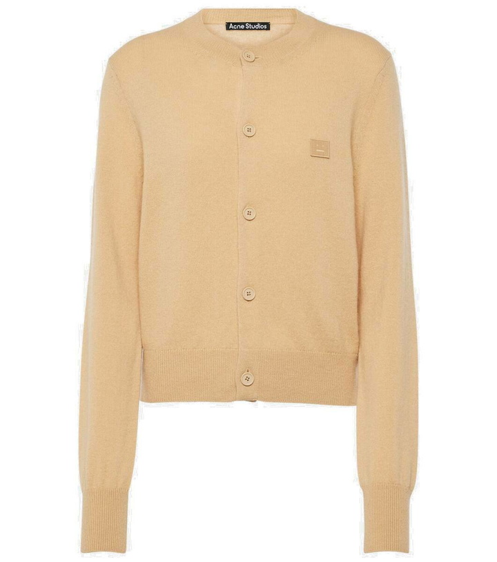 Photo: Acne Studios Face crewneck wool cardigan