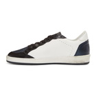 Golden Goose Blue and Black Ball Sneakers