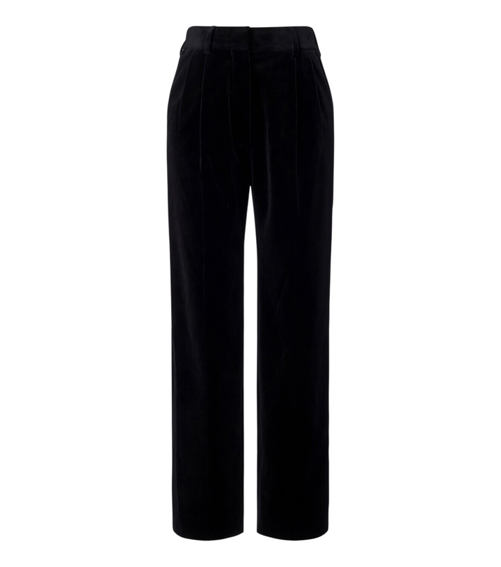Photo: Blazé Milano Fox pleated cotton velvet straight pants