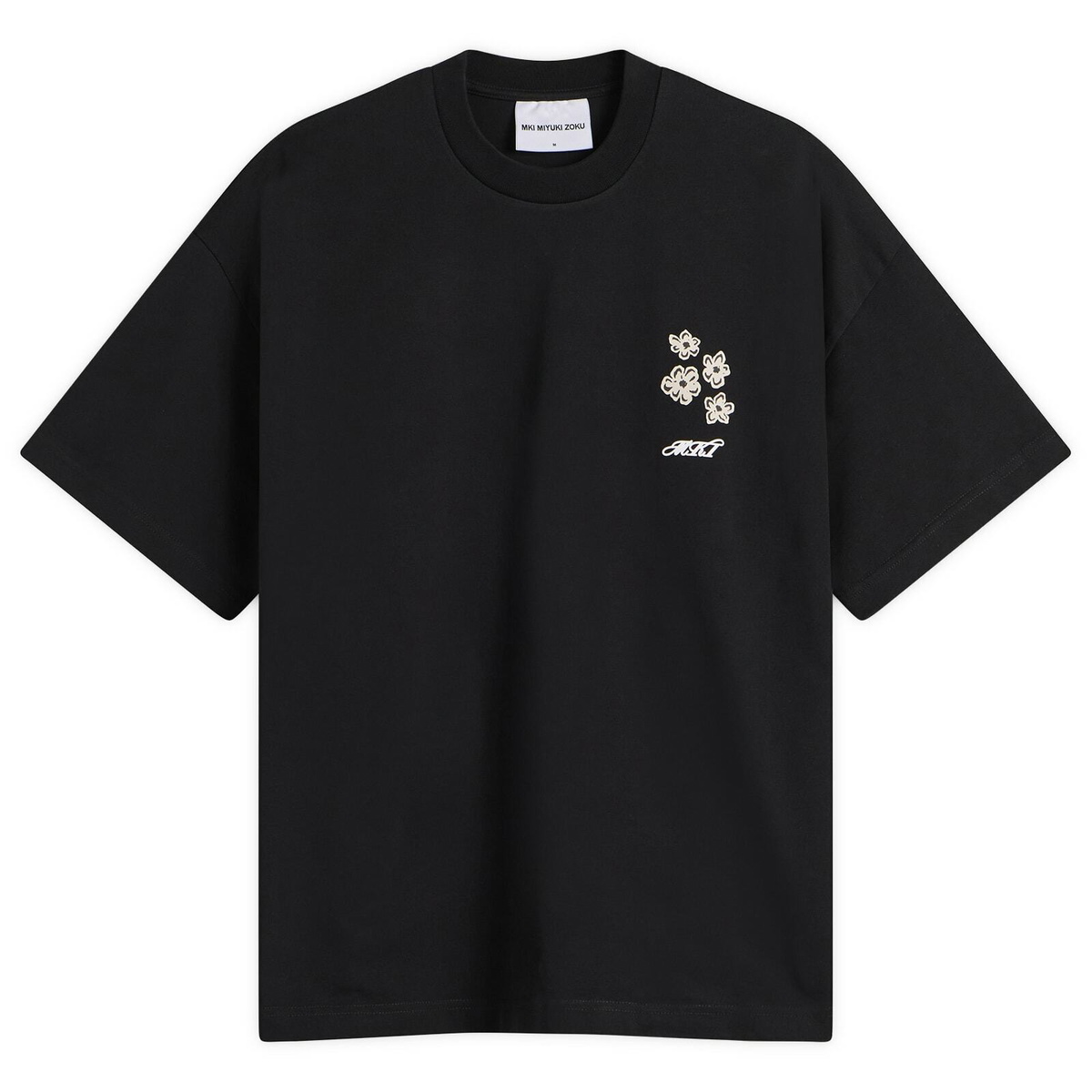 MKI Men's Hibiscus T-Shirt in Black