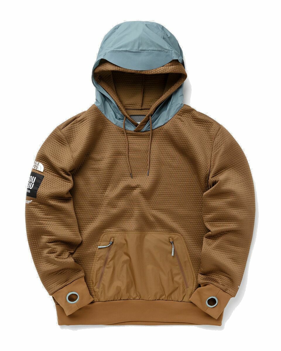 Photo: The North Face Tnf X Project U Dot Knit Double Hoodie Brown - Mens - Hoodies