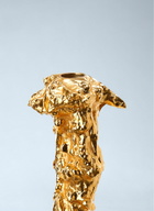POLSPOTTEN Textured Metal Candlestick