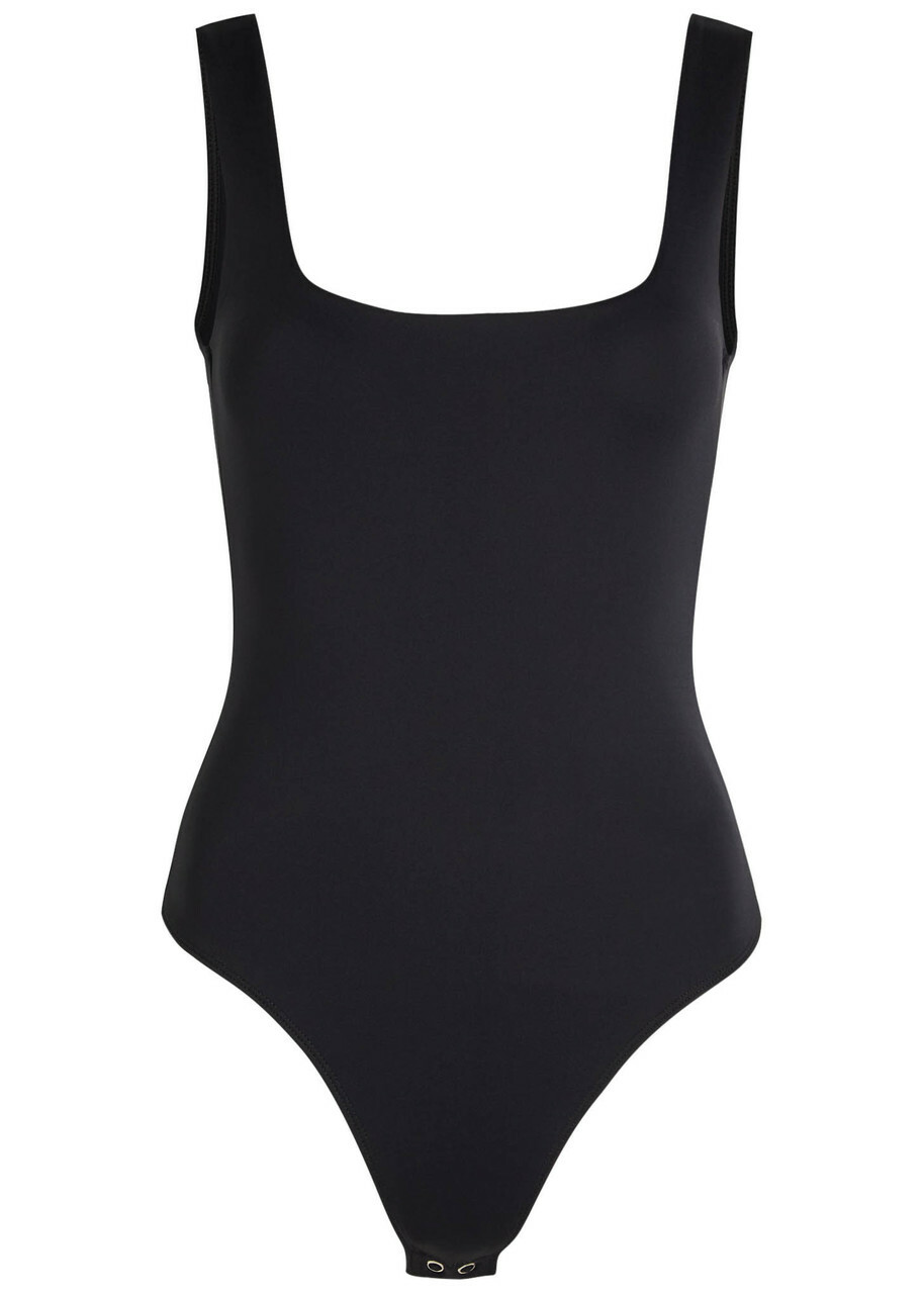 Good American Scuba Modern Tank Stretch-jersey Bodysuit Black