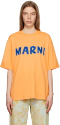 Marni Orange Printed T-Shirt