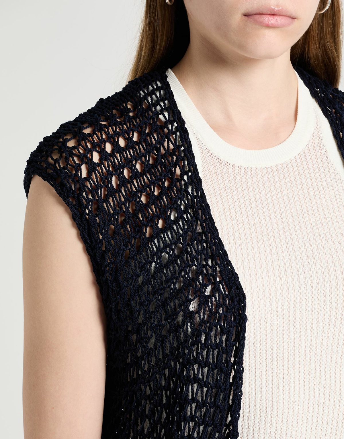 Peserico Womens Cardigan in Navy