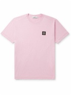 Stone Island - Logo-Appliquéd Cotton-Jersey T-Shirt - Pink