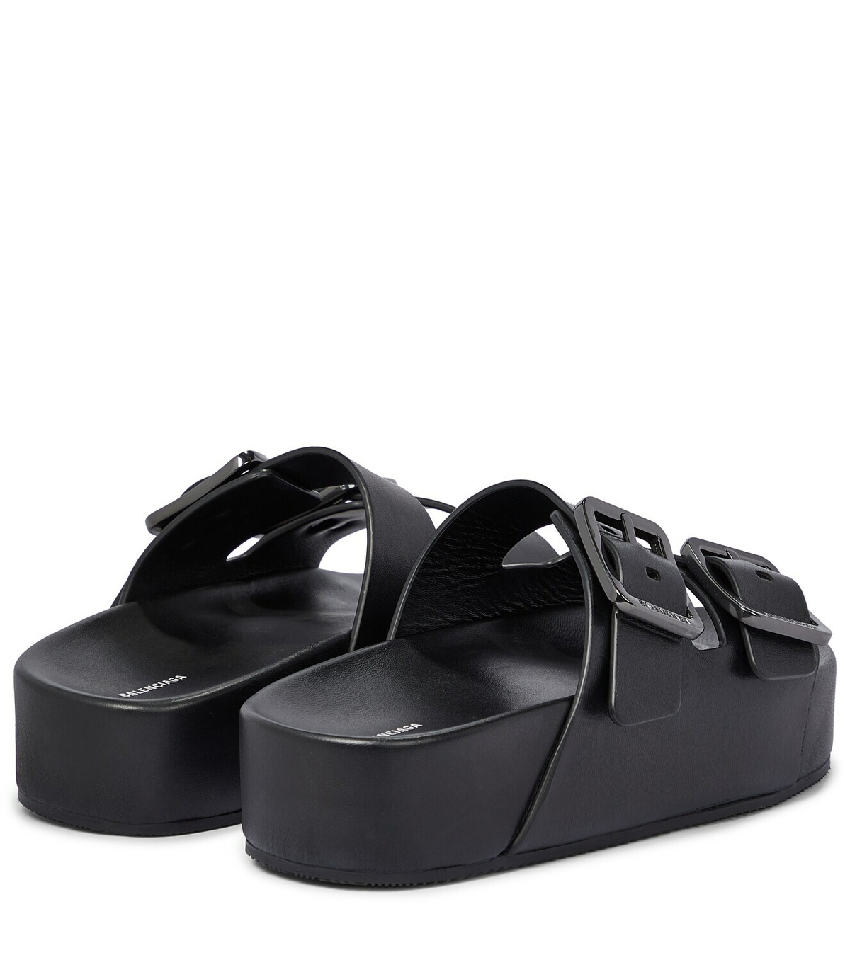 Balenciaga Mallorca leather platform slides Balenciaga