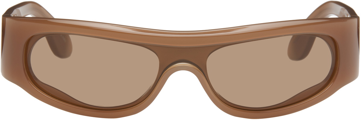 RETROSUPERFUTURE Brown Pharaoh Sunglasses RETROSUPERFUTURE