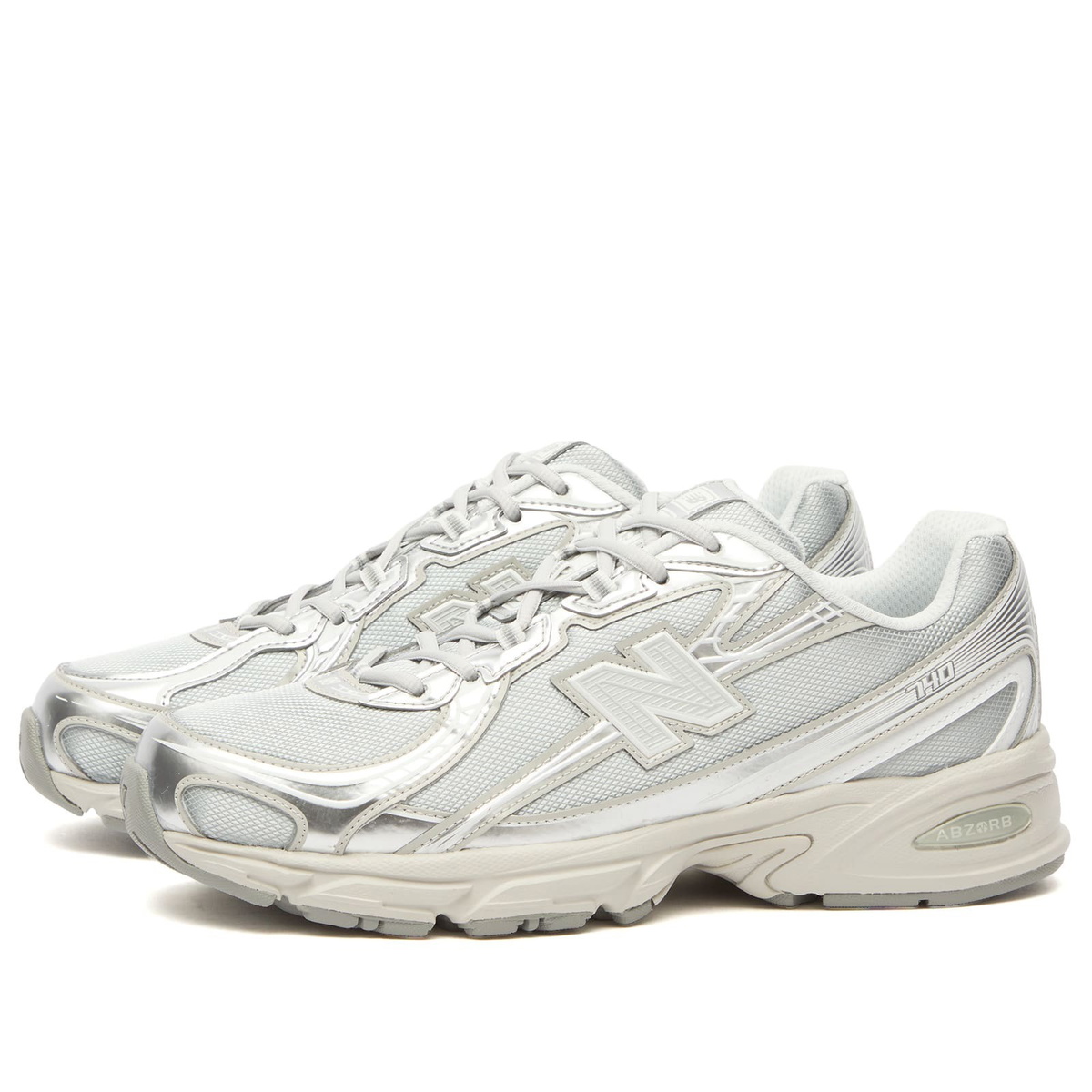 New Balance 740 Sneaker in Metallic Silver/Metallic Silver