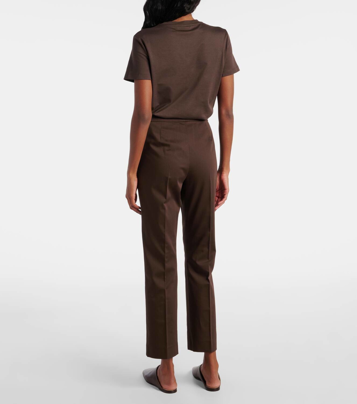Max Mara Okra cotton cropped pants