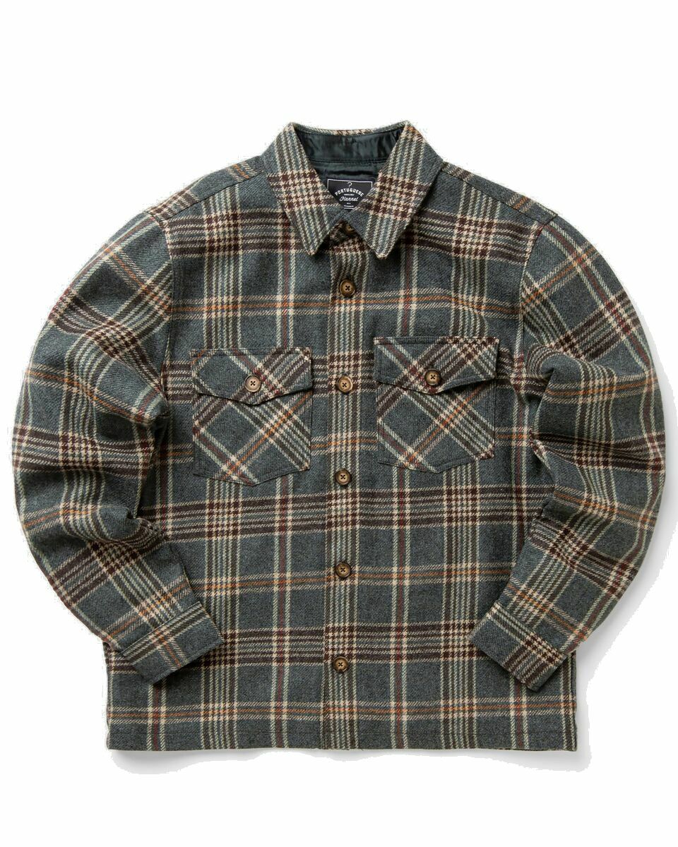 Photo: Portuguese Flannel Wool Mesc Overshirt Multi - Mens - Overshirts