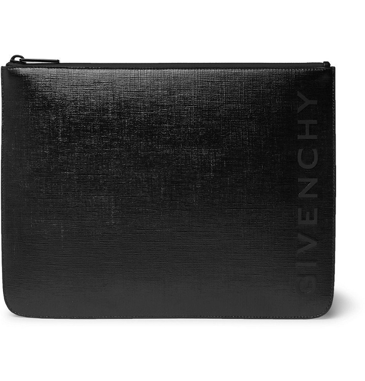 Photo: Givenchy - Logo-Embossed Coated-Canvas Pouch - Men - Black