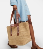 Loewe - Fold raffia tote bag