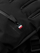 Moncler Grenoble - Leather-Trimmed GORE-TEX Ski Gloves - Black