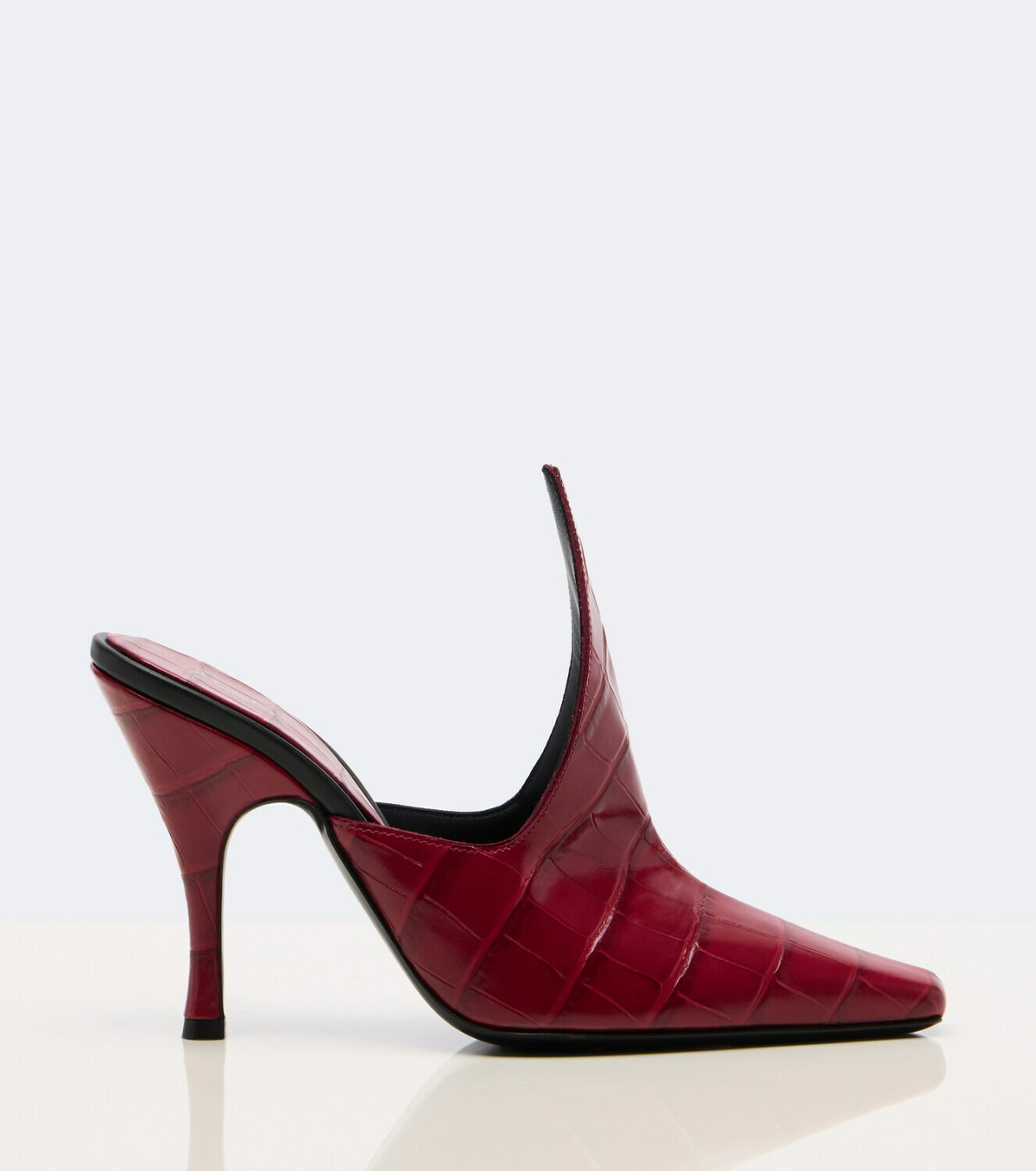 Alaïa Croc-effect leather mules