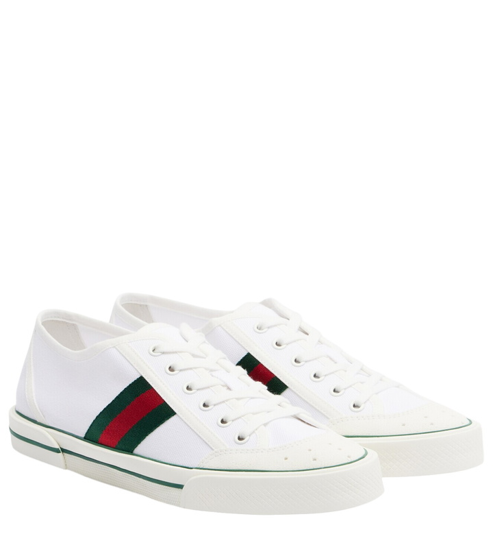Photo: Gucci Gucci Tennis 1977 canvas sneakers