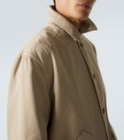 Loewe Paula's Ibiza leather-trimmed cotton jacket