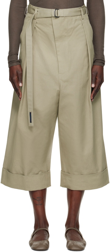 Photo: YOHJI YAMAMOTO Taupe R-Mackin Loose Trousers