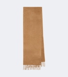 Prada Fringed silk and cashmere scarf