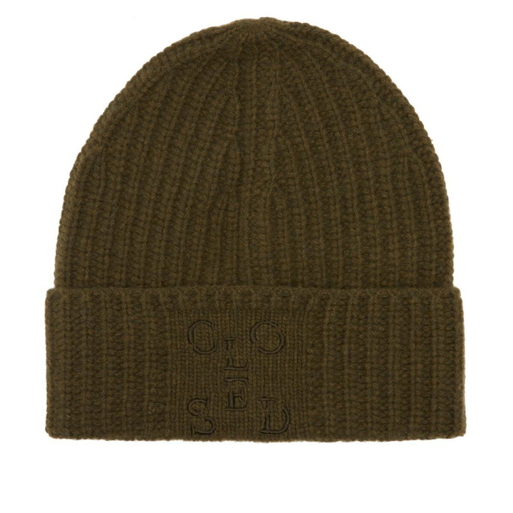 Photo: Closed Women's knitted hat in Clover Green 
