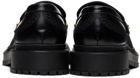 Versace Black Greca Loafers