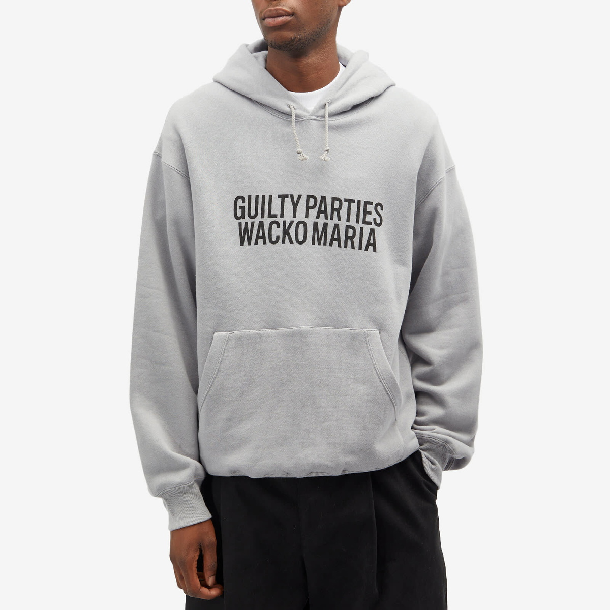 Wacko Maria Men's Logo Hoodie in Gray Wacko Maria