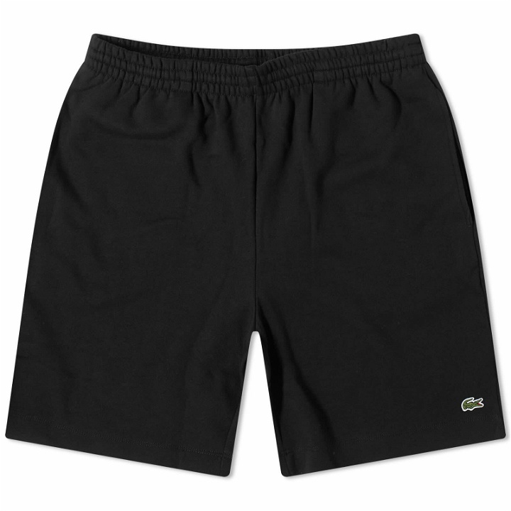 Photo: Lacoste Men's Classic Sweat Shorts in Black