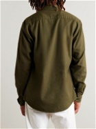 Sunspel - Cotton-Flannel Shirt - Green