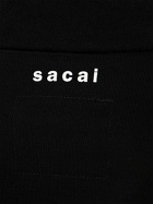 SACAI - Logo High Neck L/s Cotton T-shirt