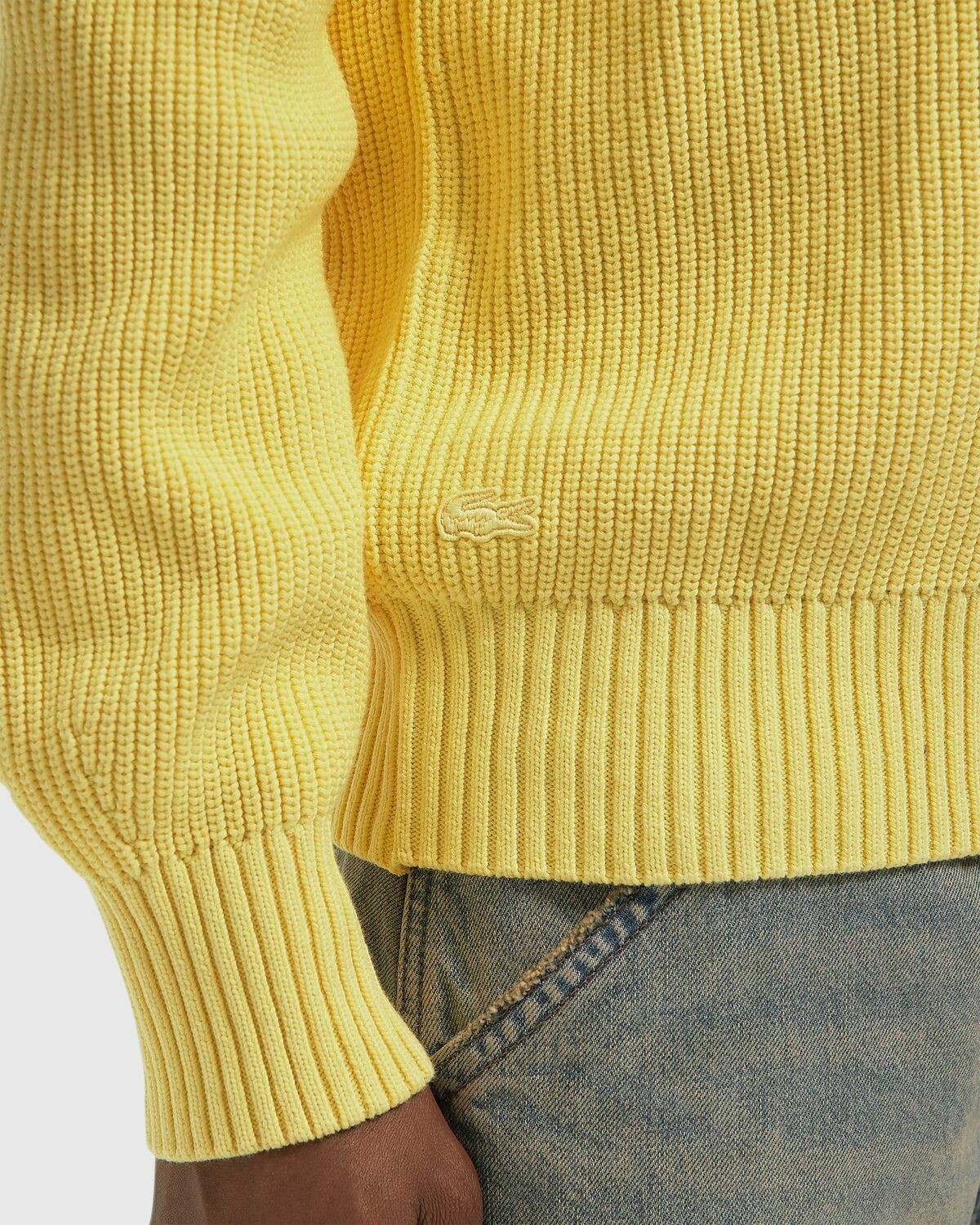 Lacoste SWEATERS yellow Mens Sweatshirt