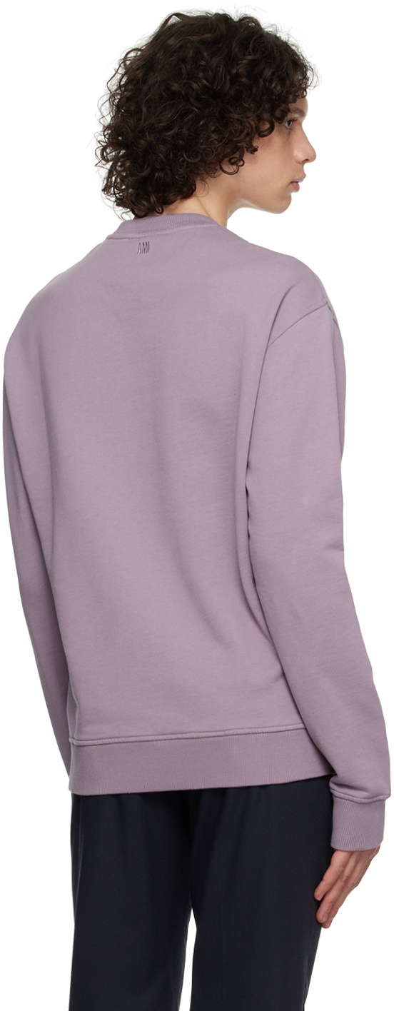 AMI Paris Purple Ami de Cœur Sweatshirt