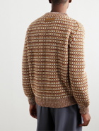 Zegna - Oasi Cashmere-Jacquard Sweater - Brown