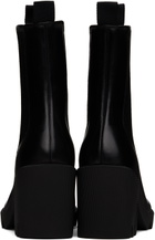 Burberry Black Leather Stride Chelsea Boots