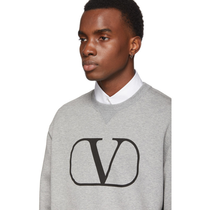 Valentino v logo discount sweatshirt