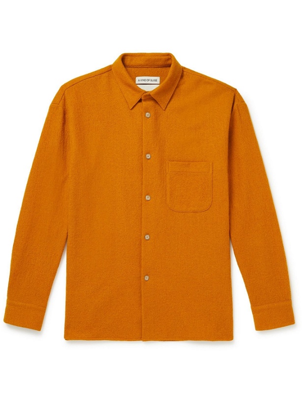 Photo: A Kind Of Guise - Gusto Virgin Wool Shirt - Orange