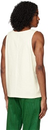 Rhude Off-White Embroidered Tank Top