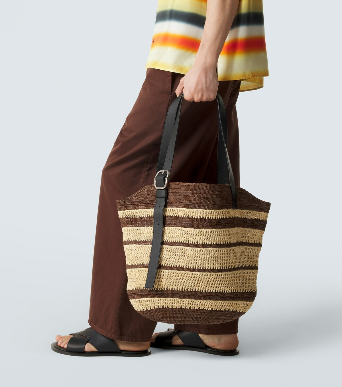 Loewe Paula's Ibiza Loop raffia basket bag