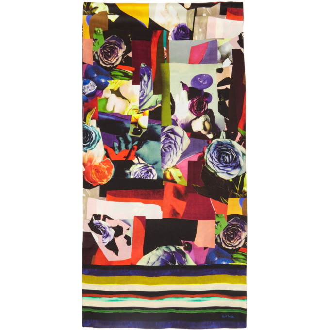Photo: Paul Smith Multicolor Rose Collage Scarf