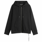 MASTERMIND WORLD Men's OG Embroidery-Ish Zip-Up Hoodie in Black