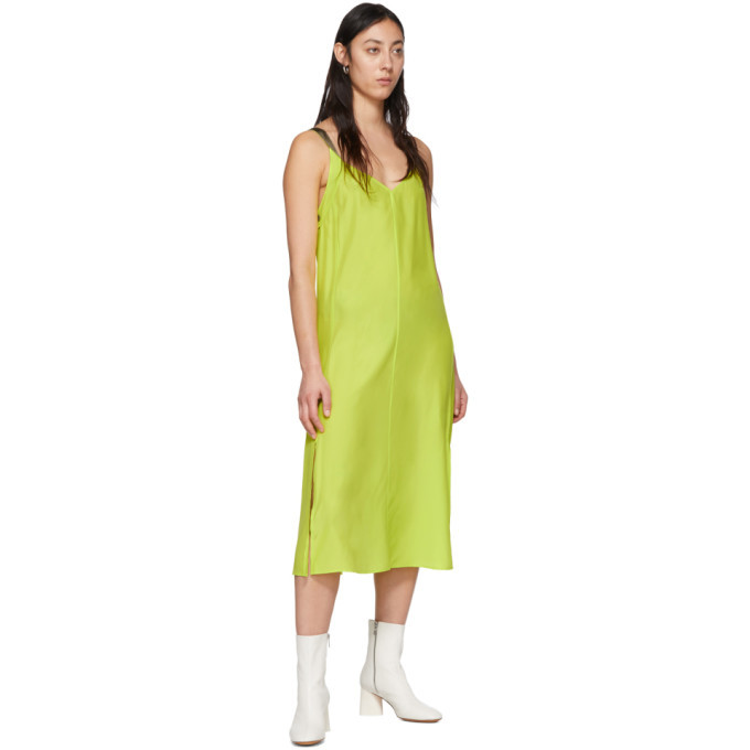 rag and bone Green Silk Colette Slip Dress